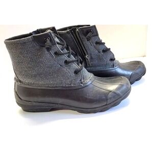 SPERRY TOP-SIDER Syren Duck Boots Black Size 9.5 Cushion‎ Sole